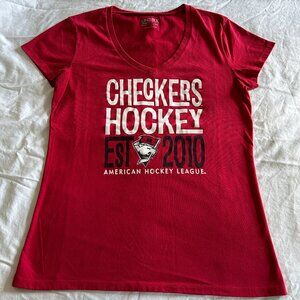 American Hockey League's Charlotte NC Checkers AHL Chubby Polar Bear Shirt Large